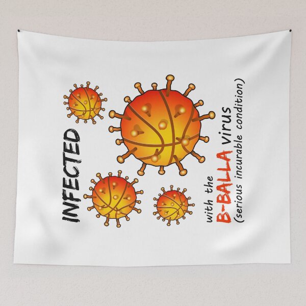 Item preview, Infected with the B-Balla virus | Basketball maniac condition designed and sold by Slam-Dunkan.