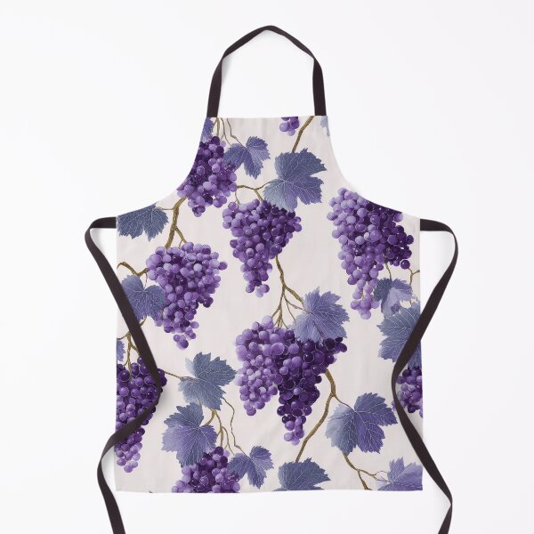 Item preview, Purple Grape Botanical Seamless Pattern – Elegant Vineyard Illustration designed and sold by NewArt33.