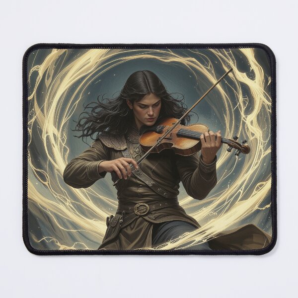 Item preview, Fantasy Violinist Warrior Illustration designed and sold by DiceWay.
