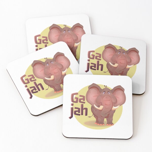 Item preview, Gajah Friendly Elephant Character Illustration designed and sold by RottenRbCafe.