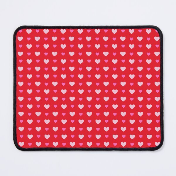 Item preview, Red Heart Pattern Scarf with Pink and White Hearts on a Bold Red Background designed and sold by FestivityFinds.
