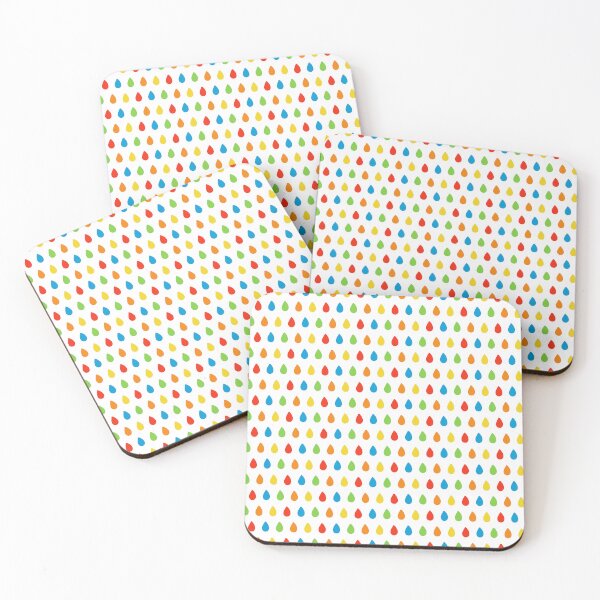 Item preview, Colorful Water Droplet Pattern iPhone Case with Red, Blue, Green, and Yellow Design designed and sold by FestivityFinds.