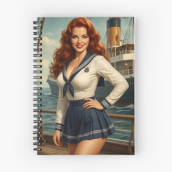 Item preview, Retro Style Pin Ups - Ship Ahoy! designed and sold by AiFantasticArt.