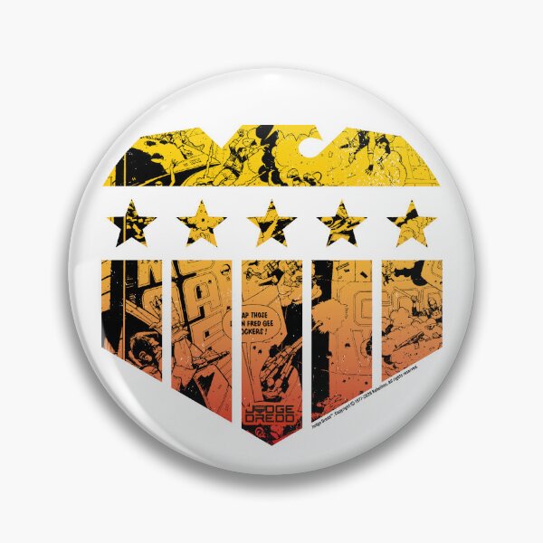 Item preview, Judge Dredd Eagle Badge Comic Print designed and sold by All-And-Every.