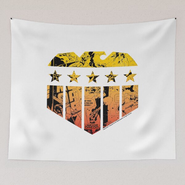 Item preview, Judge Dredd Eagle Badge Comic Print designed and sold by All-And-Every.