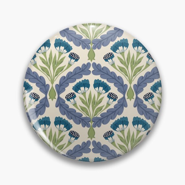 Item preview, Ornamental diamond base botatical pattern (purple) designed and sold by istolar Pattern design & illustration.