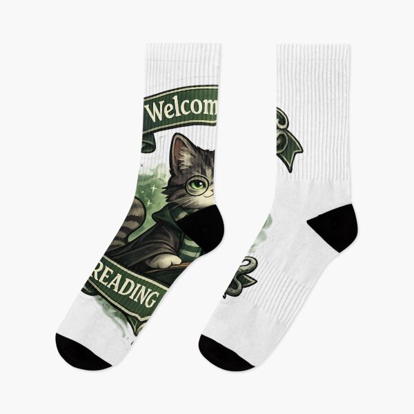 Item preview, Green Reading Academy Wizard Cat Sticker designed and sold by Chytanka.