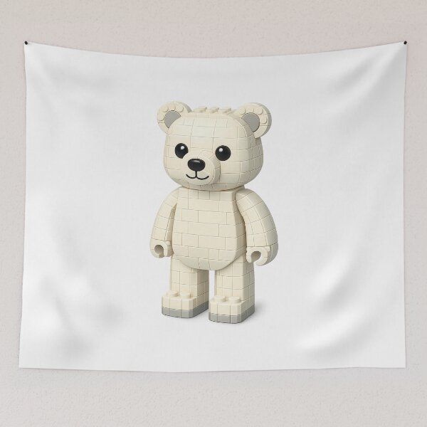 Item preview, CUTE BRICK BEAR – Adorable Polar Animal Design designed and sold by RICK-TURNER.