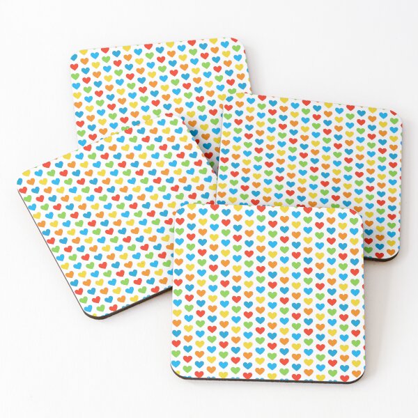 Item preview, Colorful Heart iPhone case with Red, Blue, Green, and Yellow Hearts designed and sold by FestivityFinds.