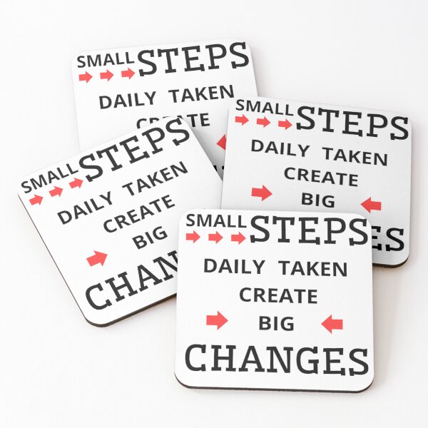 Item preview, t-shirt, Small steps daily taken create big changes designed and sold by Karszul.