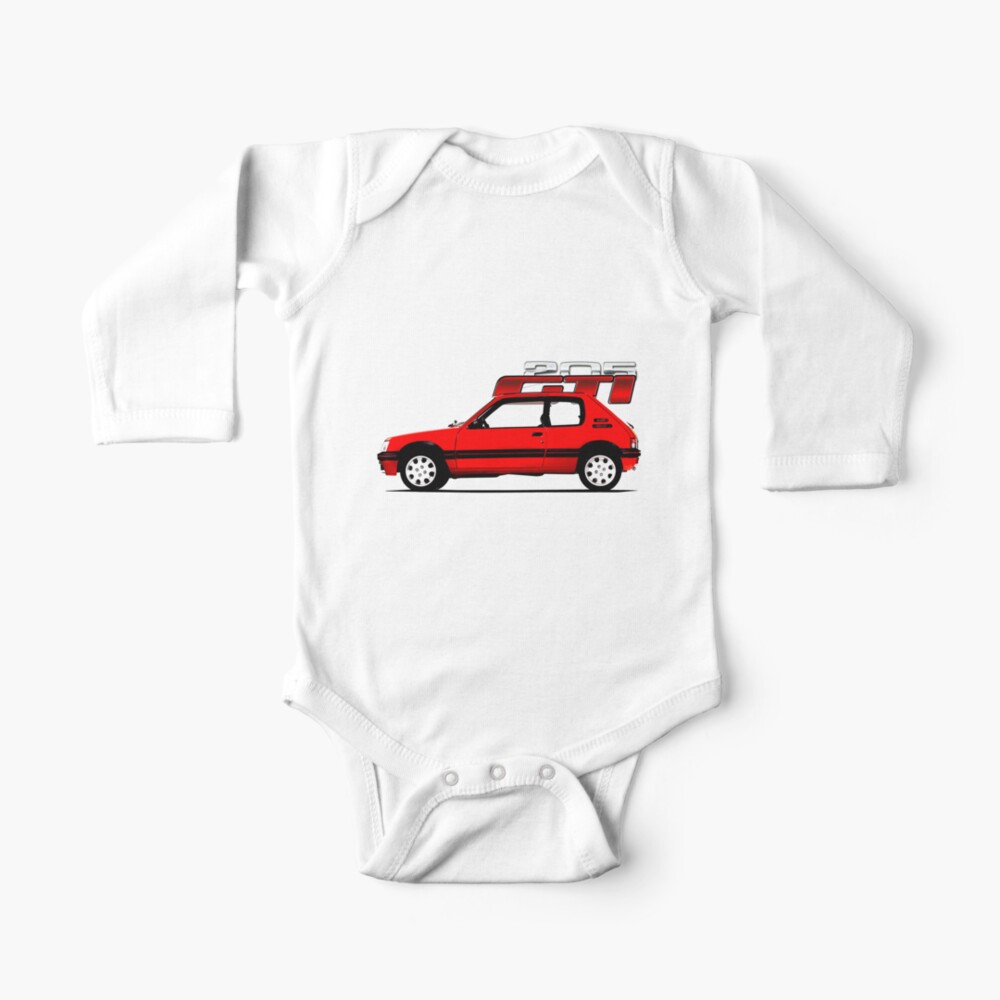 Peugeot 5 Gti Advert Baby One Piece By Throwbackmotors Redbubble