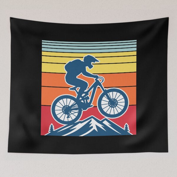 Item preview, Mountain Biking Retro Design designed and sold by Slam-Dunkan.