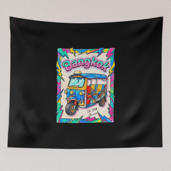 Item preview, Bangkok Tuk Tuk Pop Art - Colorful Comic Style Souvenir designed and sold by Thai-Era-Shop.
