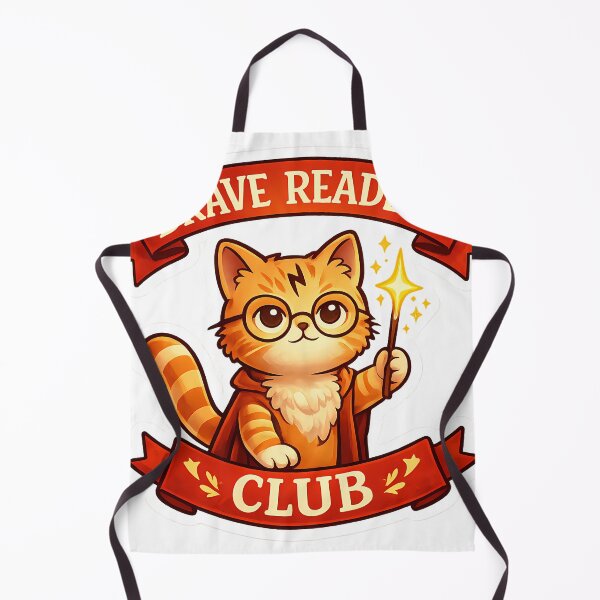 Item preview, Brave Readers Club Wizard Cat Sticker designed and sold by Chytanka.