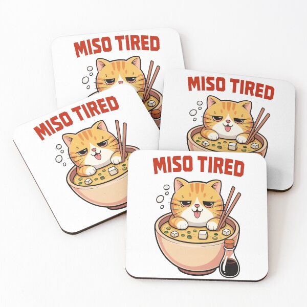 Item preview, Miso Tired Tshirt designed and sold by Jacky-Design.