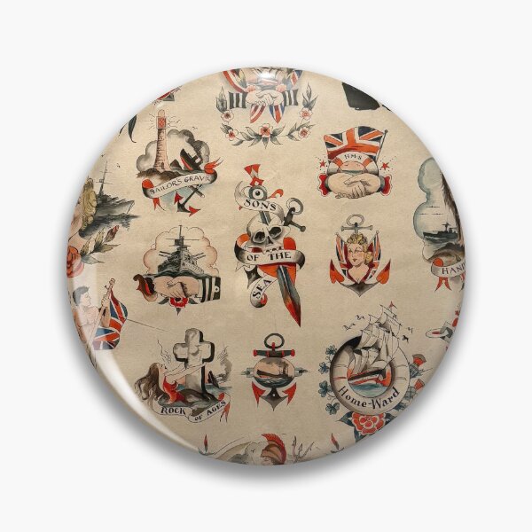 Item preview, Vintage British naval tattoo designs designed and sold by Photopat.