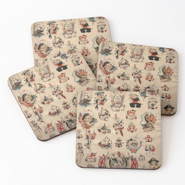 Item preview, Vintage British naval tattoo designs designed and sold by Photopat.