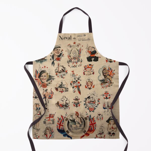 Item preview, Vintage British naval tattoo designs designed and sold by Photopat.