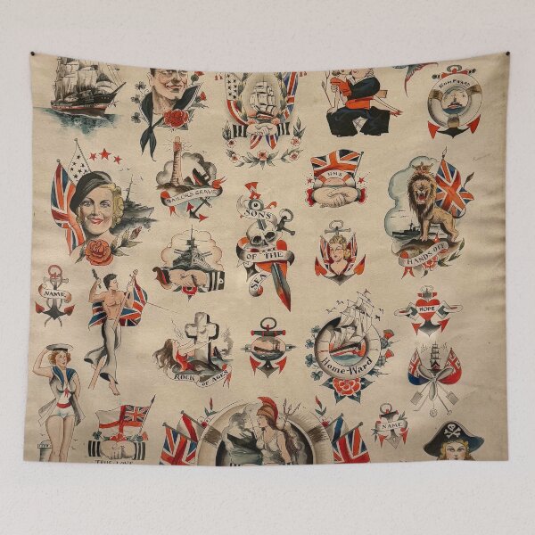 Item preview, Vintage British naval tattoo designs designed and sold by Photopat.