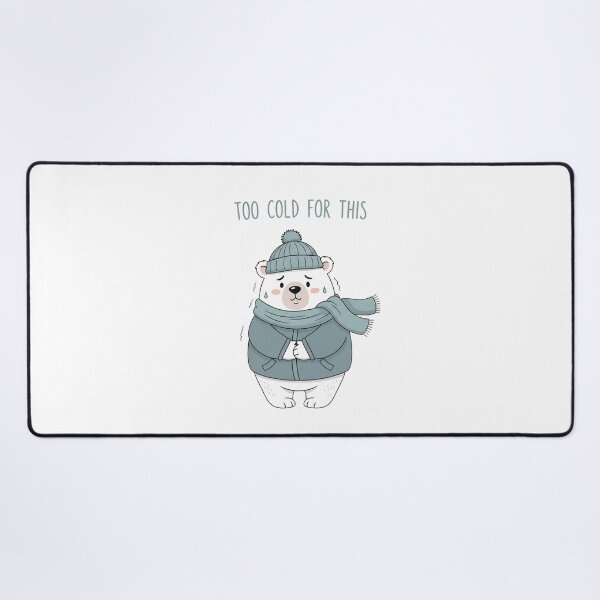 Item preview, Too Cold For This Polar Bear | Cozy Winter Cute Aesthetic Illustration designed and sold by Moon's Arts.