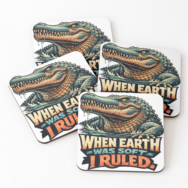 Item preview, When Earth Was Soft I Ruled Prehistoric Crocodile Art - Retro Deinosuchus Ancient Apex Predator Graphic - Fierce Giant Alligator Strength Quote - Primal Swamp Beast Legacy - Ancient Reptile Design designed and sold by Vivaan Studio.