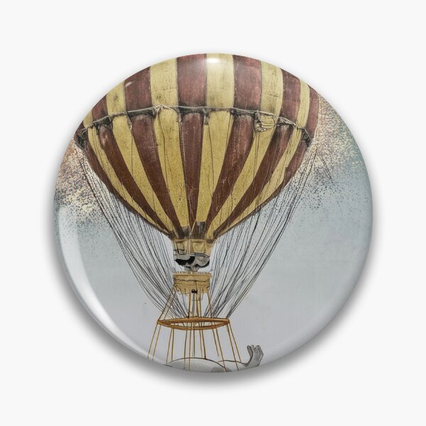 Item preview, Hippo floating with hot air balloon designed and sold by Photopat.