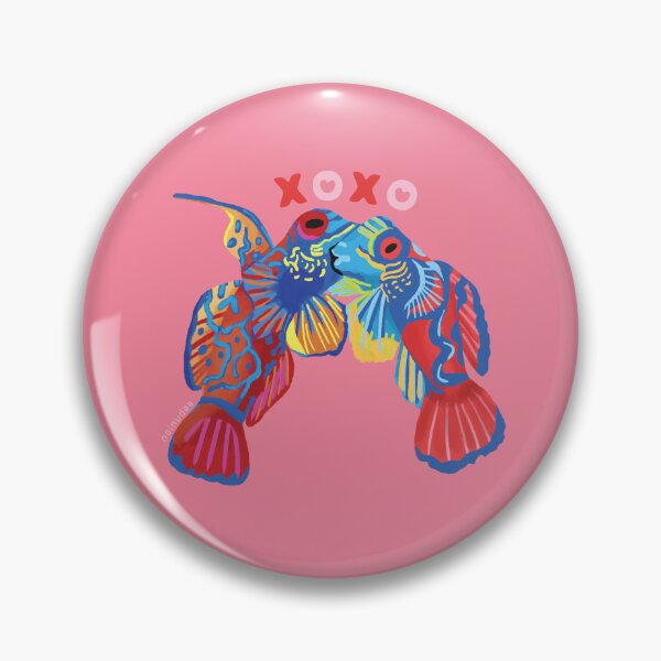 Item preview, Mandarin Fish Couple Valentine Illustration – a part of Sea of Us: Little Love Stories from the Ocean designed and sold by noinudee.