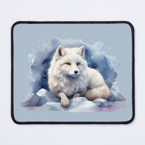 Item preview, Arctic fox in the snow – watercolor full of winter magic designed and sold by Rose Design & Photos.