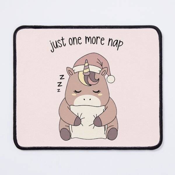 Item preview, Just One More Nap Cute Unicorn | Sleepy Aesthetic Relatable Meme Art designed and sold by Moon's Arts.