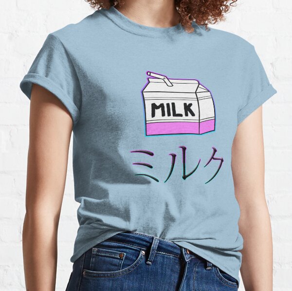Japanese Milk Cute Anime Tee Tumblr Aesthetic Japa' Women's T