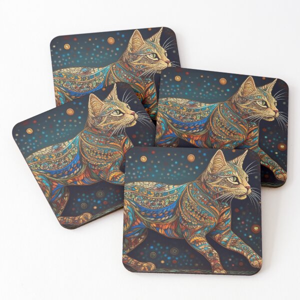 Item preview, Mosaic  playing cat designed and sold by Photopat.