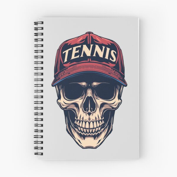 Item preview, Skull with Tennis Hat Sticker, Tennis Magnet Gifts  designed and sold by colorleafz.