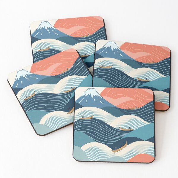 Item preview,  Hokusai Big Wave Retro Japanese Art designed and sold by Blok45.