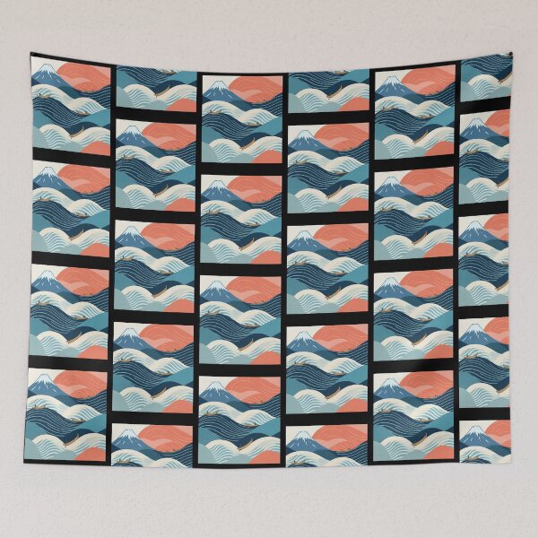 Item preview,  Hokusai Big Wave Retro Japanese Art designed and sold by Blok45.