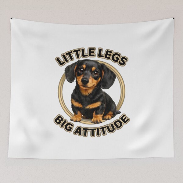 Item preview, Dachshund little legs big attitude designed and sold by headpossum.