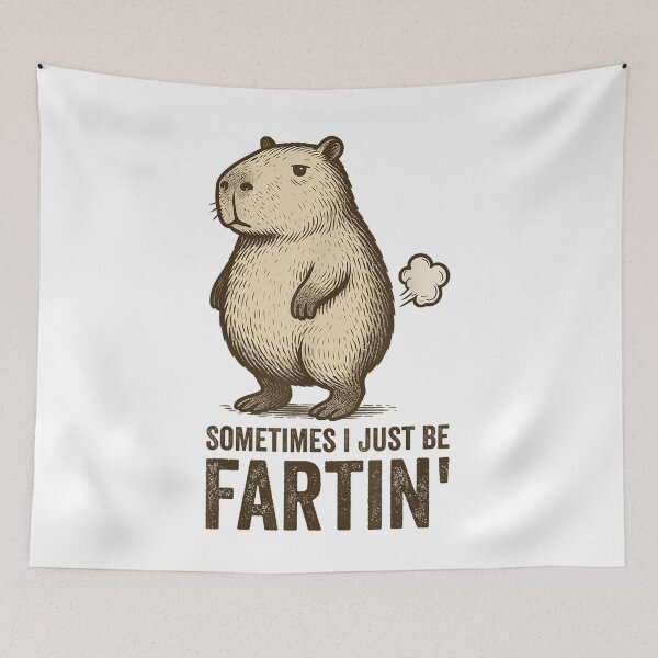 Item preview, Sometimes I Just Be Farting Funny Fart Art for Men Women Kids , Capybara Gift Lover  designed and sold by DZIRI NAJAT.