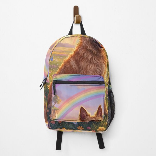 Item preview, Belgian Shepherd Laekenois Family in Rainbow Paradise Sunset designed and sold by PetMemorialArt.