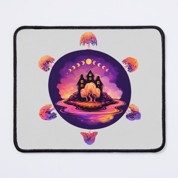 Item preview, Psychedelic Celestial Weeping Willow and Moon Phase Mandala designed and sold by Brinkenburger.