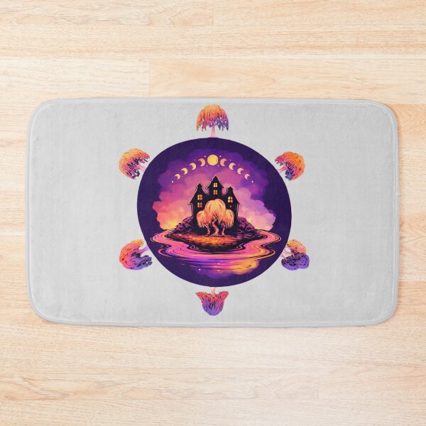 Item preview, Psychedelic Celestial Weeping Willow and Moon Phase Mandala designed and sold by Brinkenburger.
