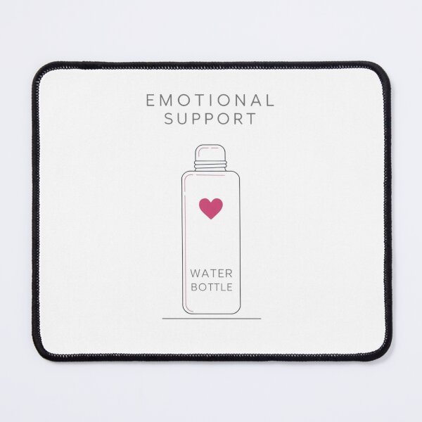 Item preview, Emotional Support Water Bottle Minimalist Sticker designed and sold by ProWorkVibes.