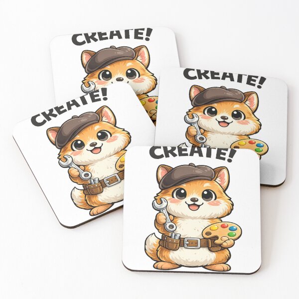 Item preview, Creative Fox Artist with “CREATE!” designed and sold by LongIslandDesgn.