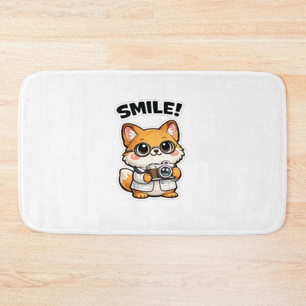 Item preview, Photographer Fox with Camera Saying “SMILE!” designed and sold by LongIslandDesgn.
