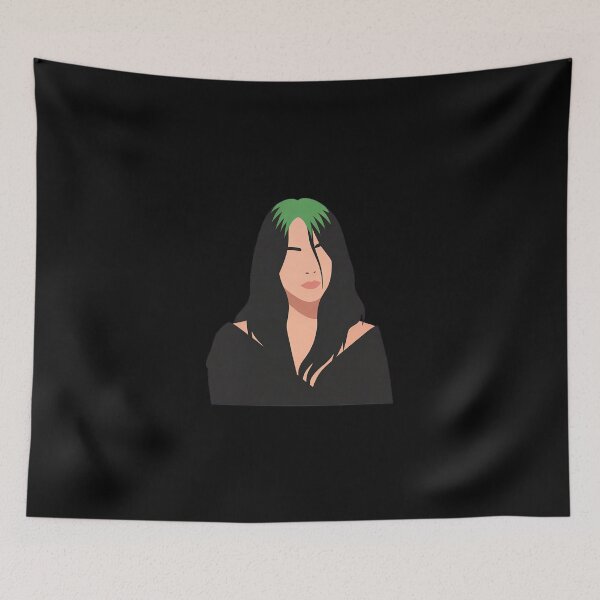 Item preview, Billie Eilish Lineless Illustration designed and sold by dsxclothing.