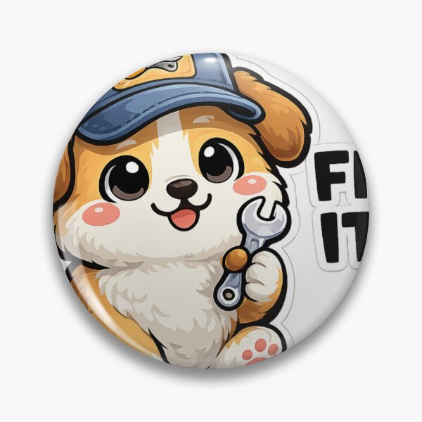 Item preview, Fix-It Puppy Mechanic with “FIX IT!” designed and sold by LongIslandDesgn.