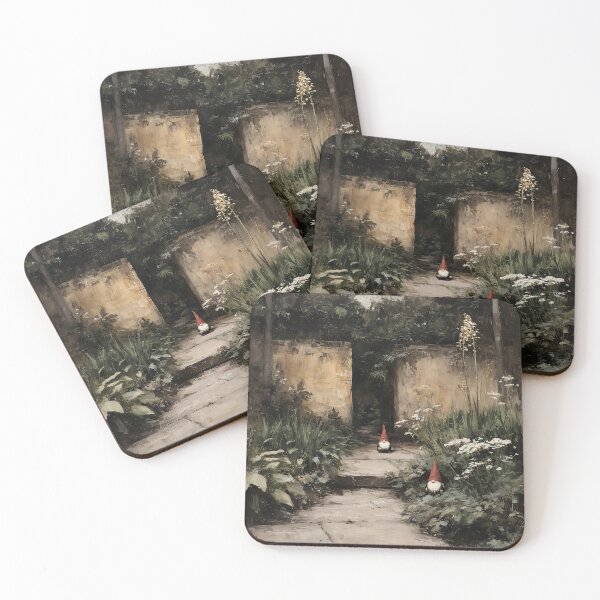 Item preview, Enchanted Garden Pathway with Gnomes designed and sold by lautir.