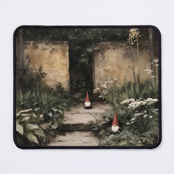 Item preview, Enchanted Garden Pathway with Gnomes designed and sold by lautir.