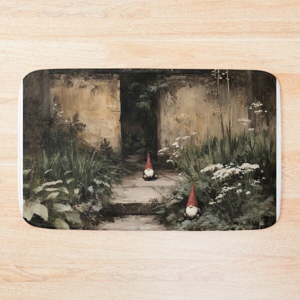 Item preview, Enchanted Garden Pathway with Gnomes designed and sold by lautir.