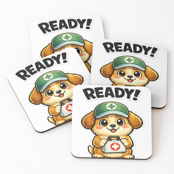 Item preview, Paramedic Puppy Ready with First Aid Kit designed and sold by LongIslandDesgn.