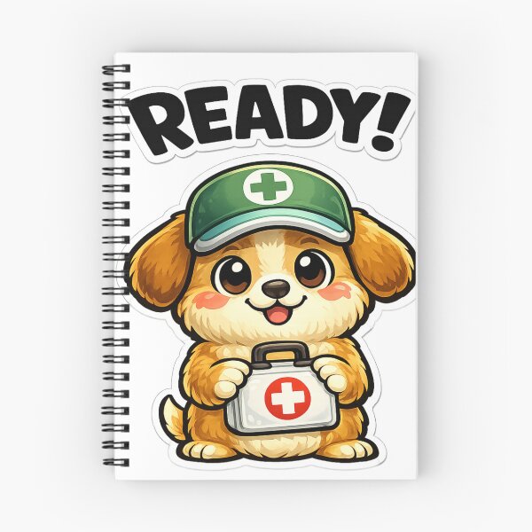 Item preview, Paramedic Puppy Ready with First Aid Kit designed and sold by LongIslandDesgn.