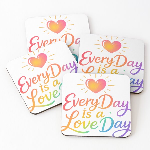 Item preview, Every Day Is a Love Day – Positive Romance Typography Shirt designed and sold by RMTrendy.